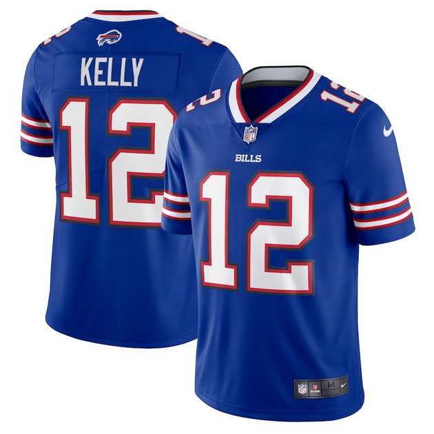 mens nike jim kelly royal buffalo bills 90s throwback retired player limited jersey